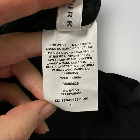 Trina Turk Monaco Swimsuit Sz 6 Black - Picture 5 of 8